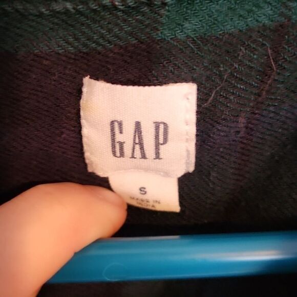 Gap Ruffle Flannel Shirt Dress Size S - Picture 5 of 7